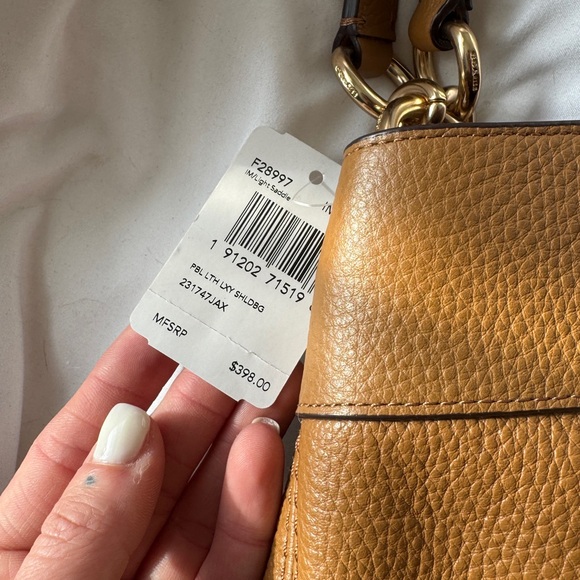 Coach Brown Leather Shoulder Bag - Picture 6 of 12